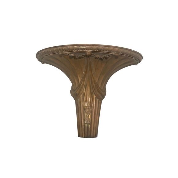 Antique Neoclassical Style Wall Bracket Sconce Shelf Copper - Picture 6 of 6